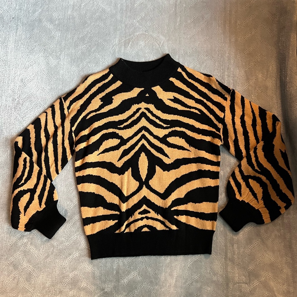 Tiger Print Sweater